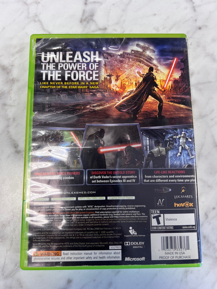 Star Wars The Force Unleashed Xbox 360 CASE ONLY MO101625