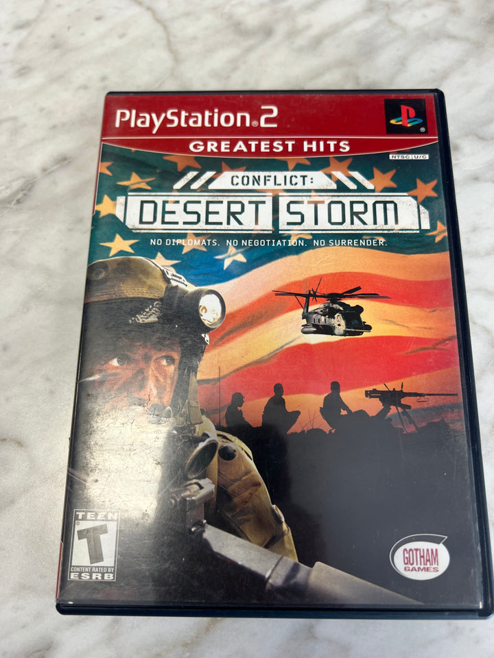 Conflict Desert Storm for Playstation 2 PS2 in case. Tested and Working.     DO62924