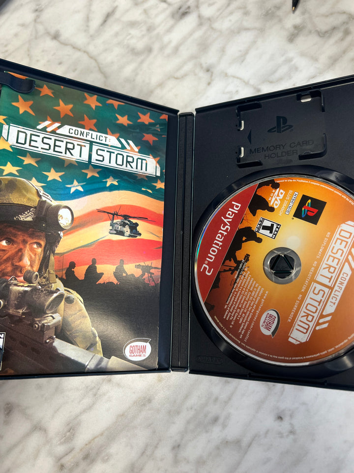 Conflict Desert Storm for Playstation 2 PS2 in case. Tested and Working.     DO62924