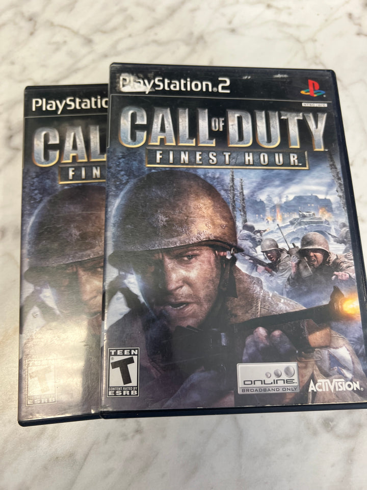 Call of Duty Finest Hour for Playstation 2 PS2 in case. Tested and Working.  UD92024