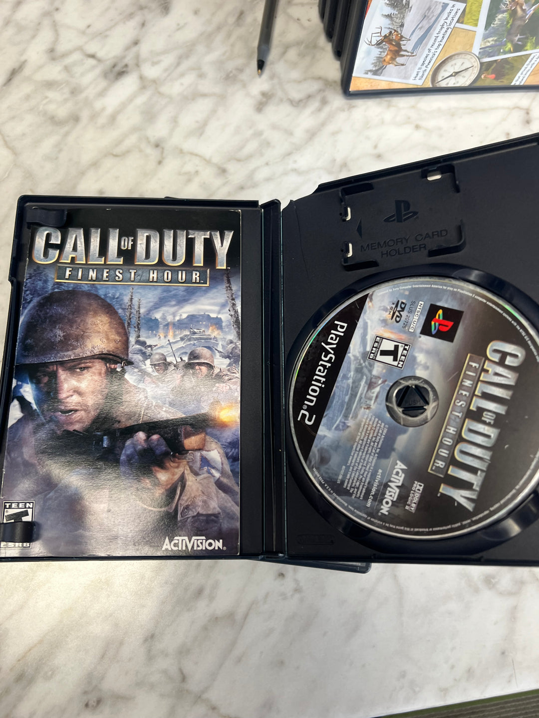 Call of Duty Finest Hour for Playstation 2 PS2 in case. Tested and Working.  UD92024