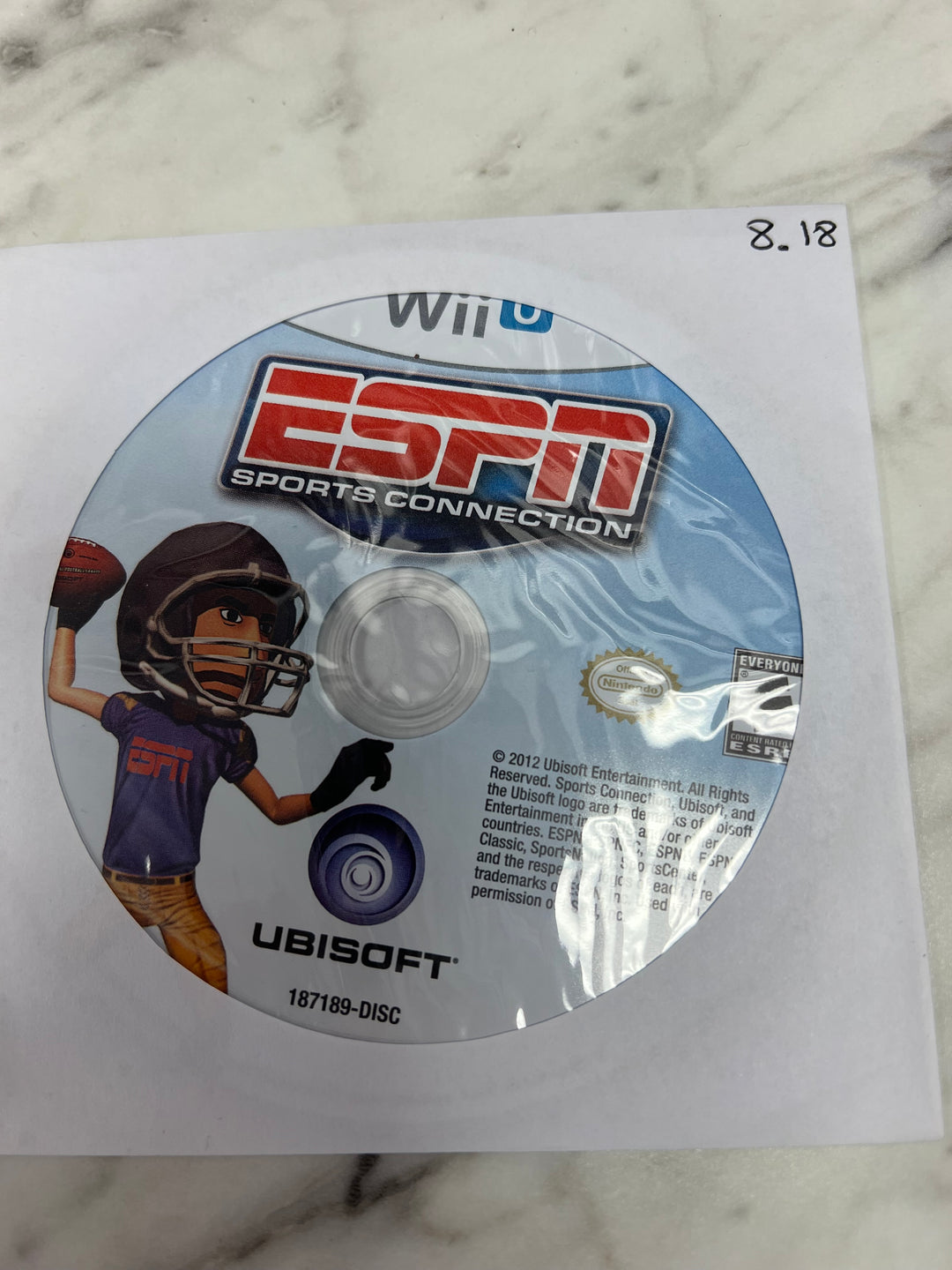 ESPN Sports Connection for Nintendo Wii U DISC ONLY    DO10124