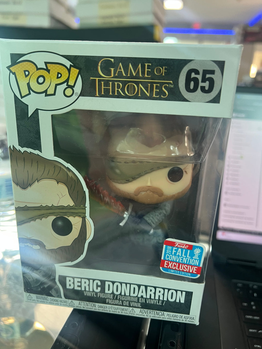 Funko Pop! Beric Dondarrion #65 Game of Thrones Fall Convention 2019 FP9126