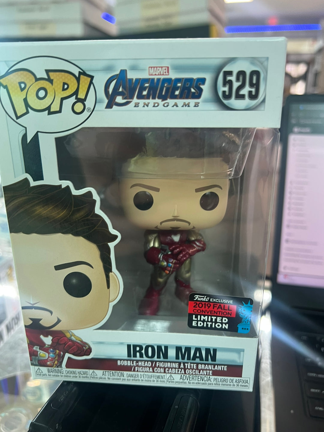 Funko Pop! Iron Man #529 Avengers Endgame 2019 Convention FP9126