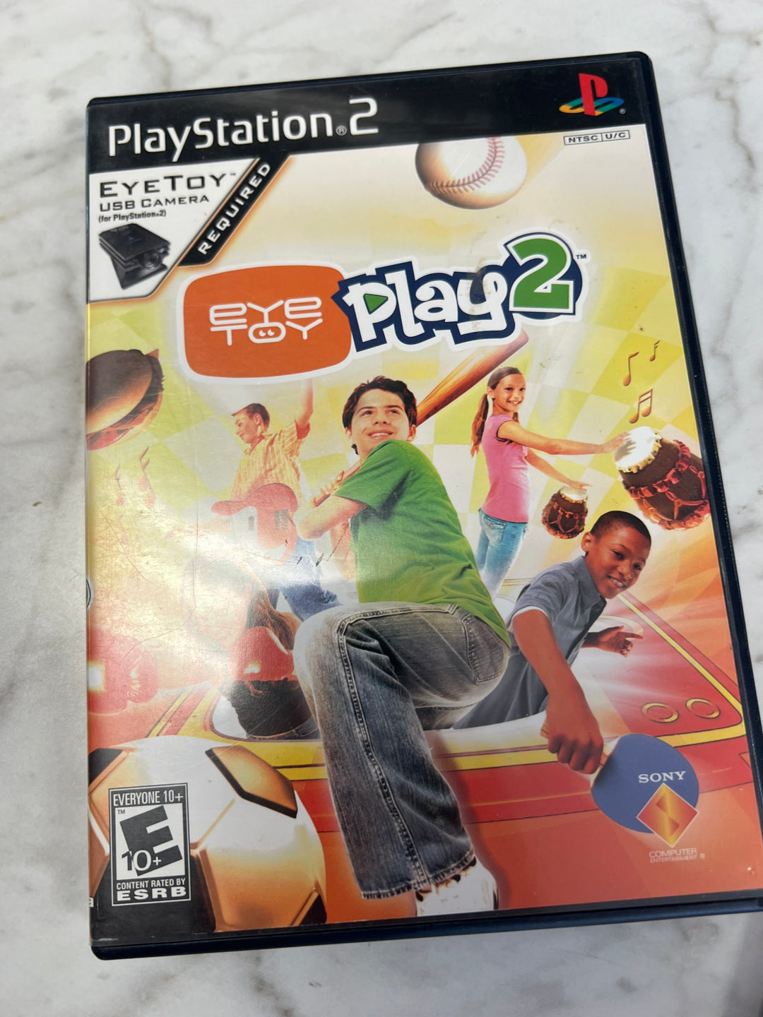 Eyetoy Play 2 for Playstation 2 PS2 in case. Tested and Working.     DO62924