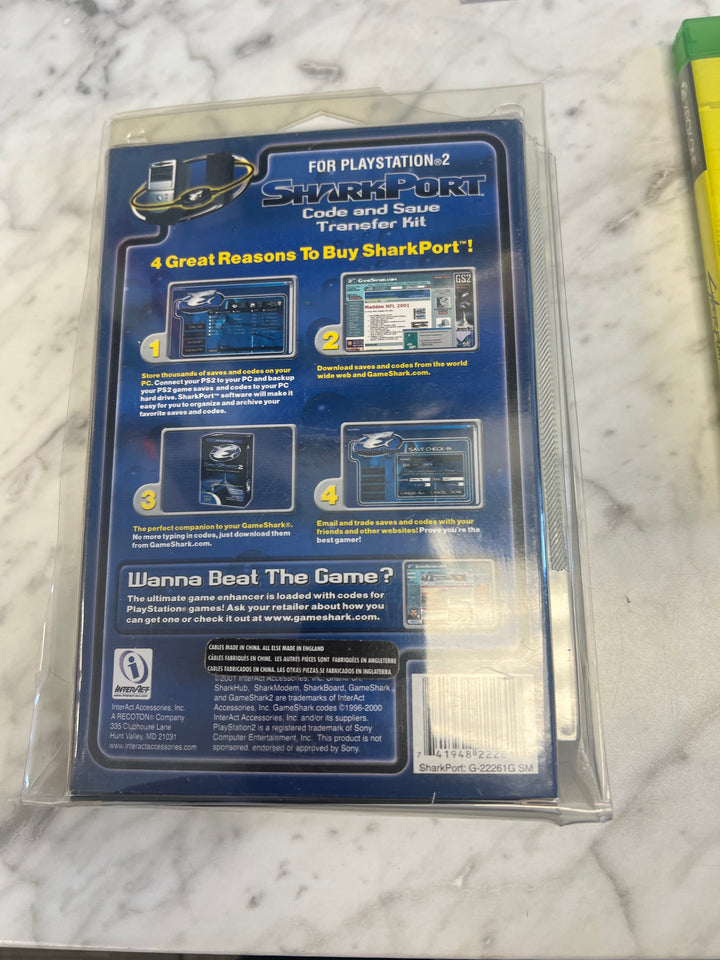 SharkPort for Playstation 2 by GameShark PS2 Code and Save Transfer Kit Complete