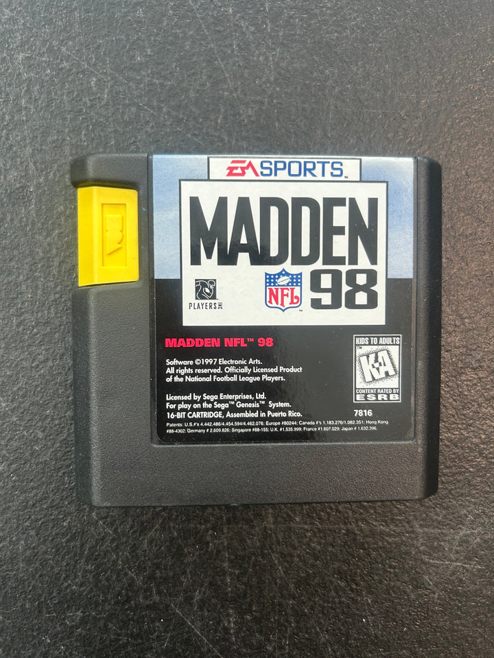 Madden NFL '98 - Sega Genesis NI22526