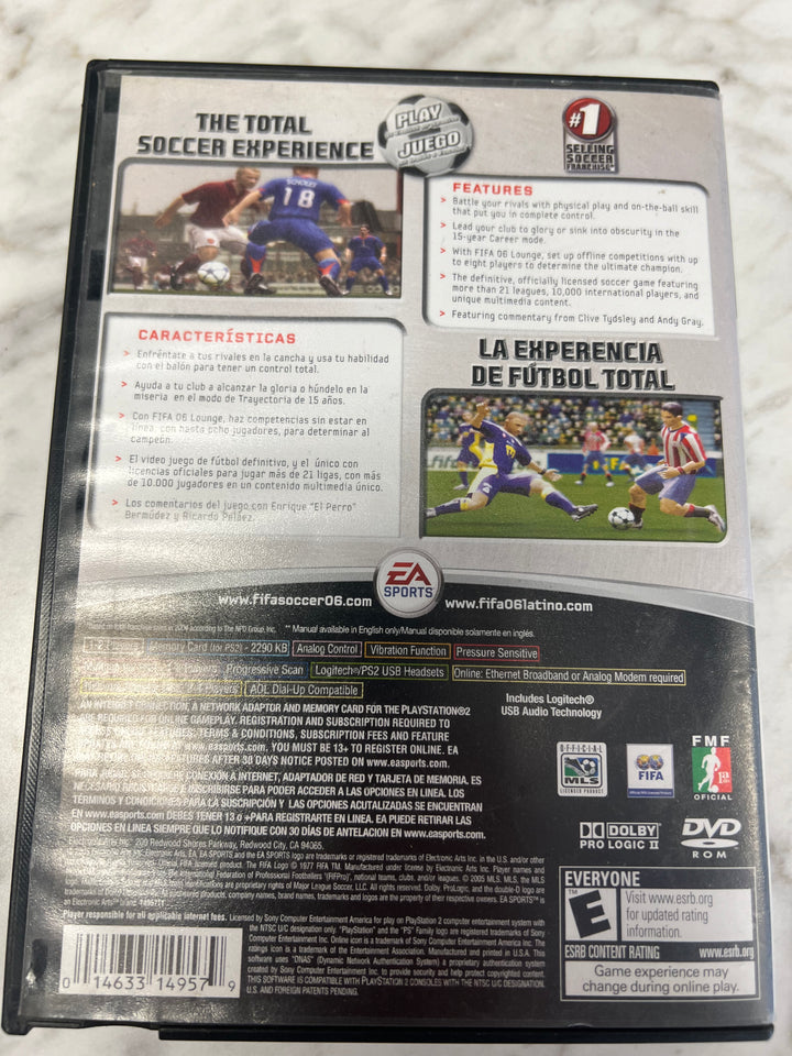 Fifa Soccer 06 for Playstation 2 PS2 in case. Tested and Working.     DO62924