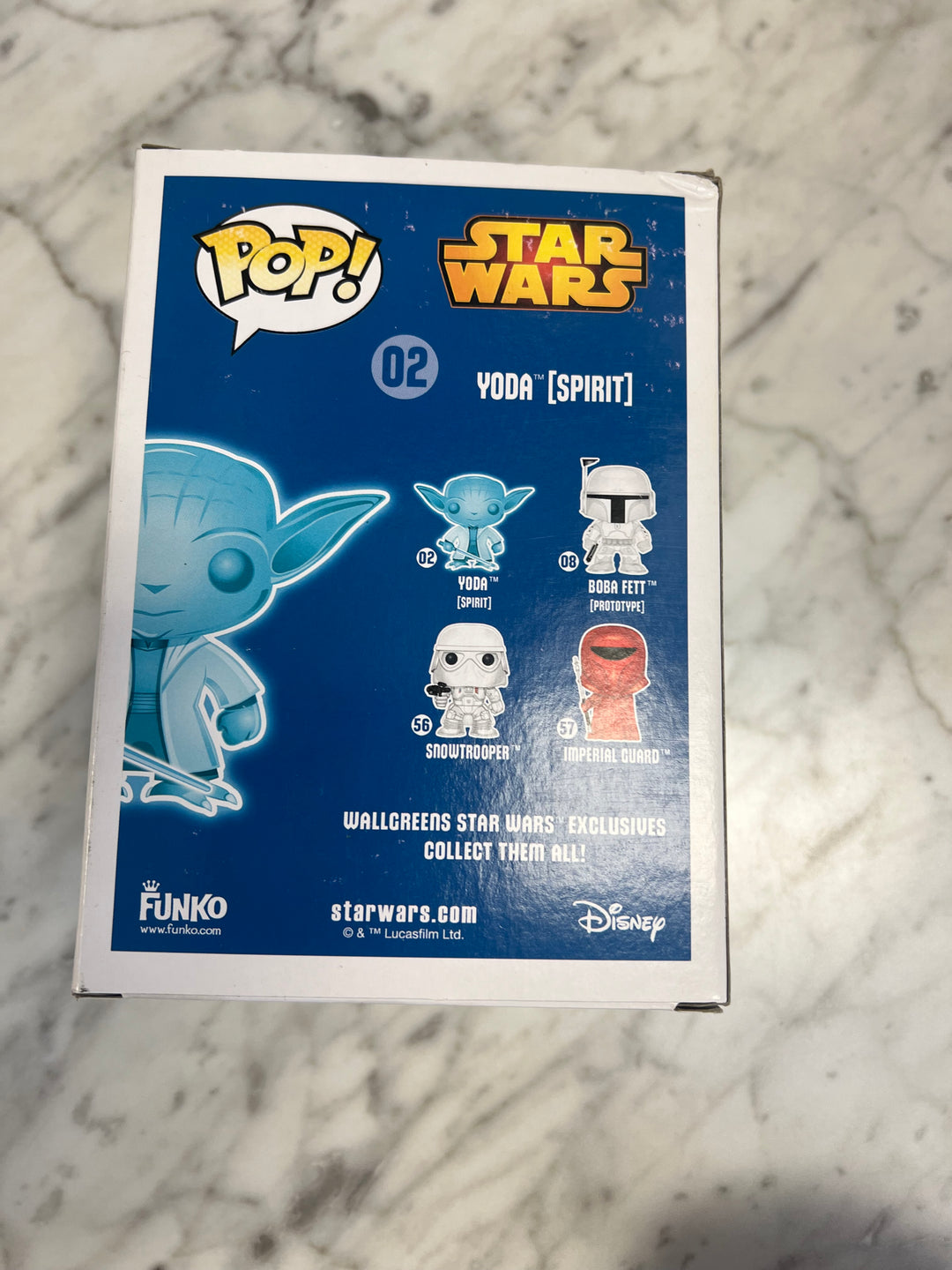 Funko Pop Star Wars Yoda (Spirit) #02 Glows In The Dark - Walgreens Exclusive  FP10124