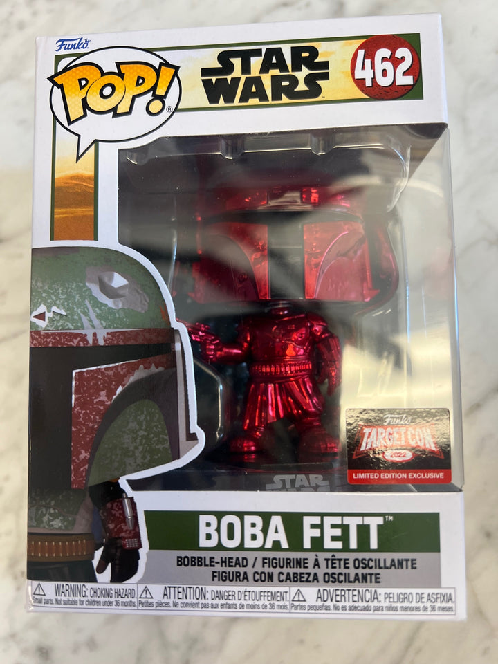 Funko Pop! Boba Fett Chrome Metallic Red #462   FP5125