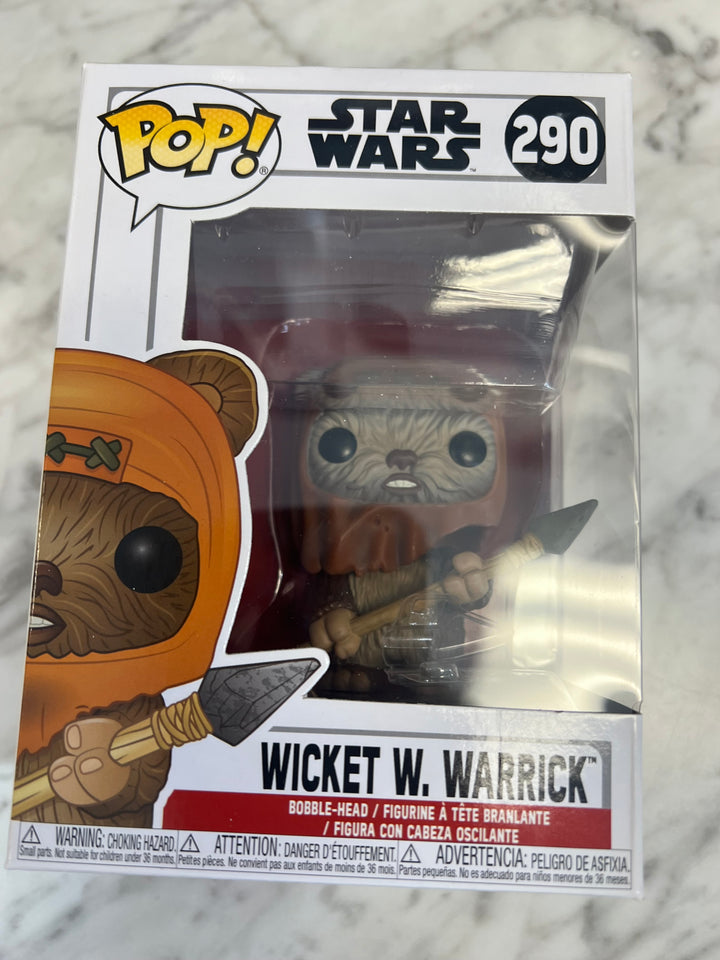 Funko POP Star Wars Wicket W. Warrick Endor #290 Amazon Exclusive   FP10124