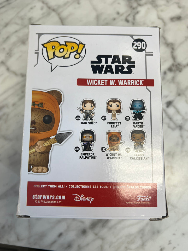 Funko POP Star Wars Wicket W. Warrick Endor #290 Amazon Exclusive   FP10124