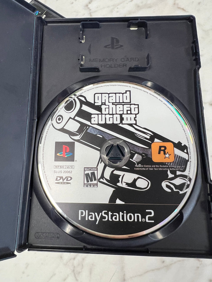 Grand Theft Auto III GTA3 for Playstation 2 PS2 in case. Tested and Working.     DO62924