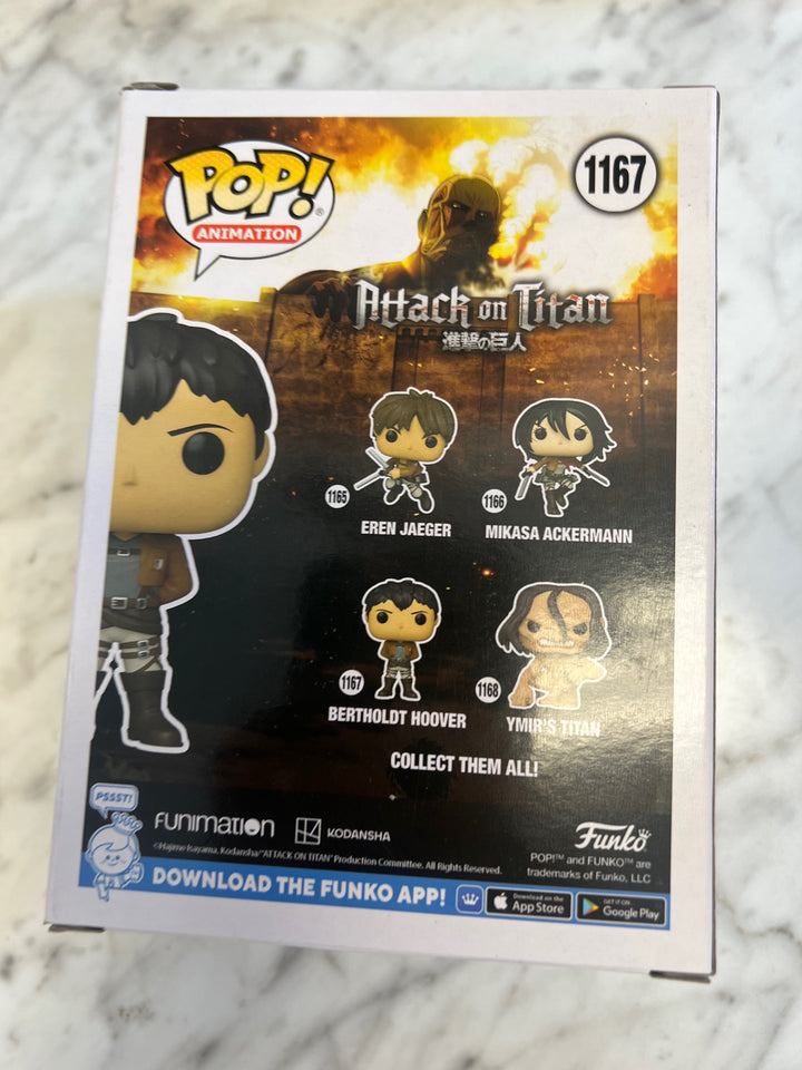 Funko Pop! Bertholdt Hoover #1167 Attack on Titan   FP5125