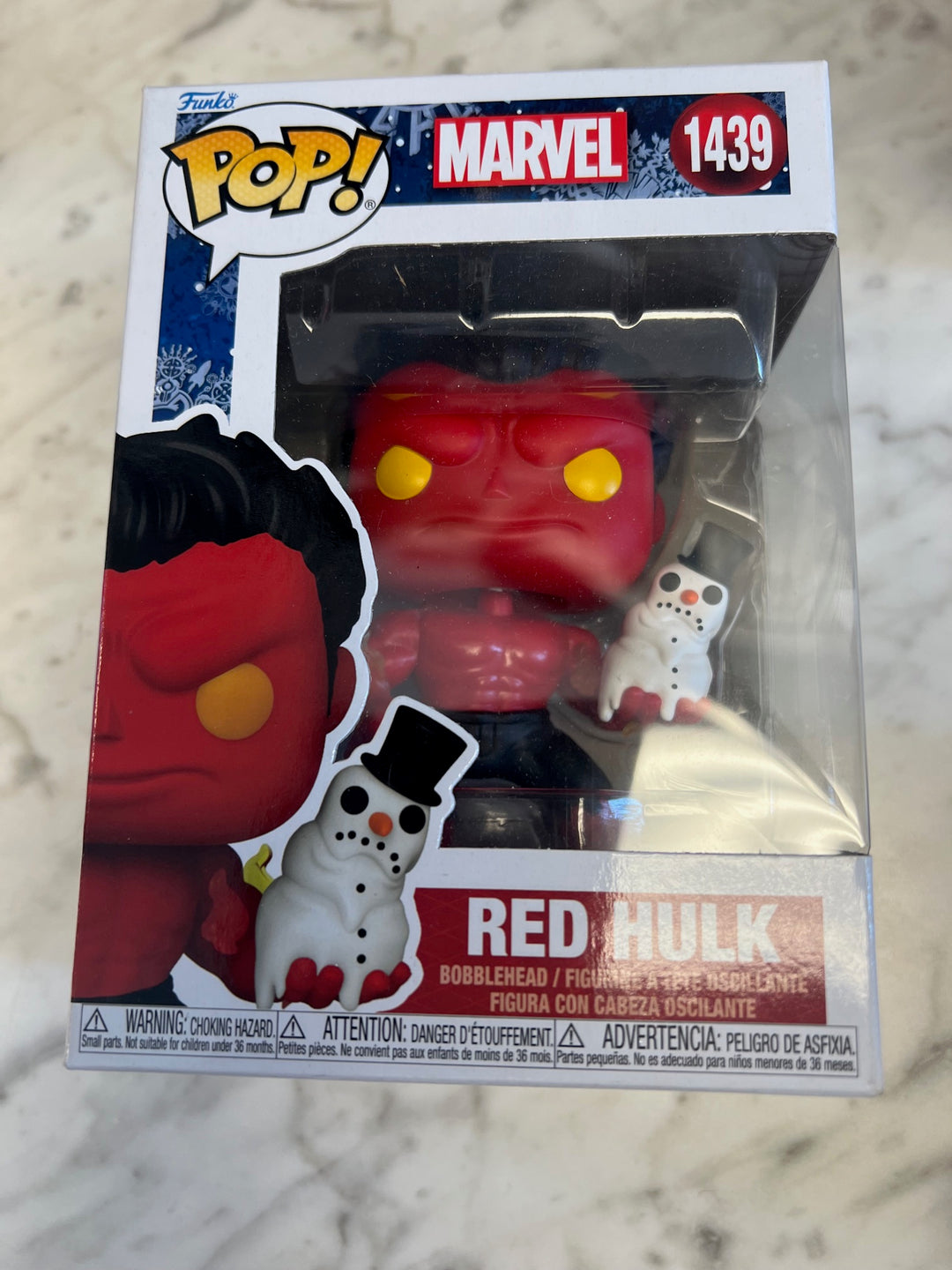 Funko Pop! Red Hulk w/ snowman #1439 Marvel  P72325