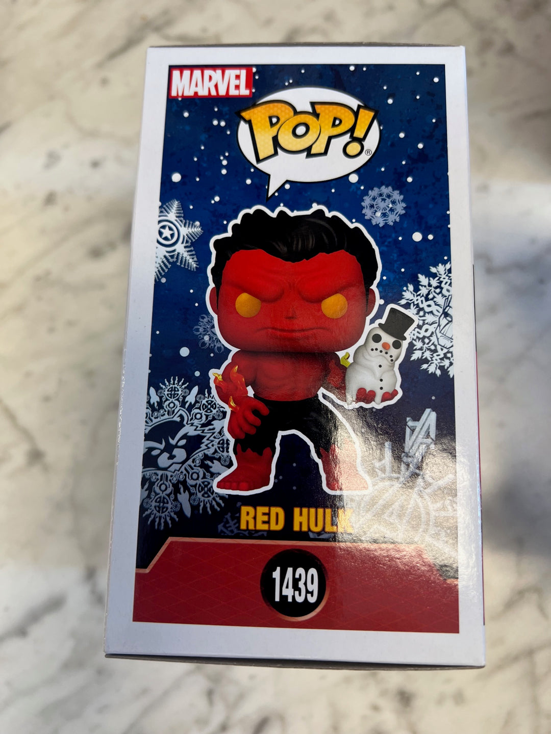 Funko Pop! Red Hulk w/ snowman #1439 Marvel  P72325