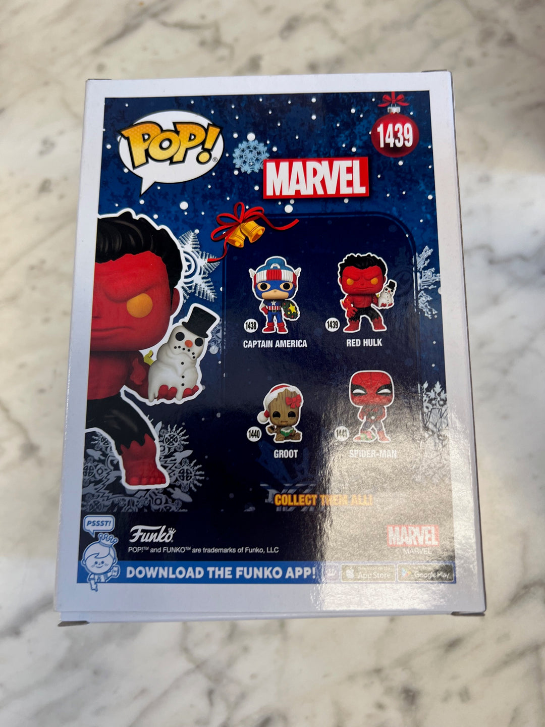 Funko Pop! Red Hulk w/ snowman #1439 Marvel  P72325