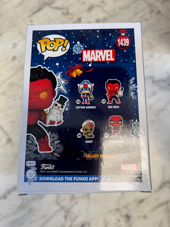 Funko Pop! Red Hulk w/ snowman #1439 Marvel  P72325