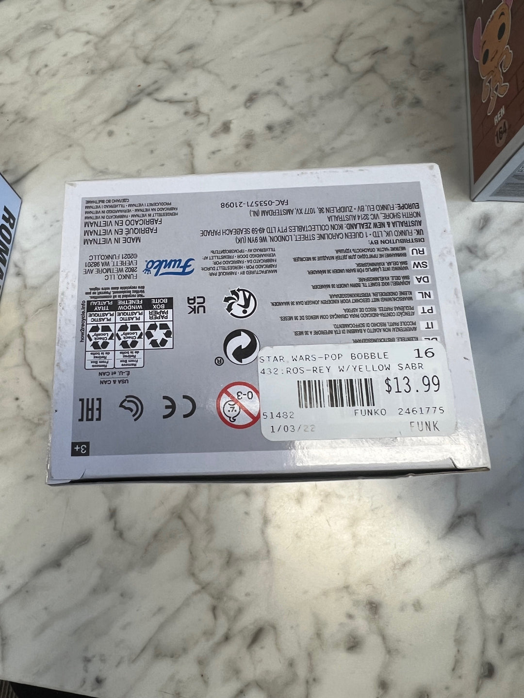 Funko Pop! Rey (Yellow Lightsaber) #432 Star Wars P72325