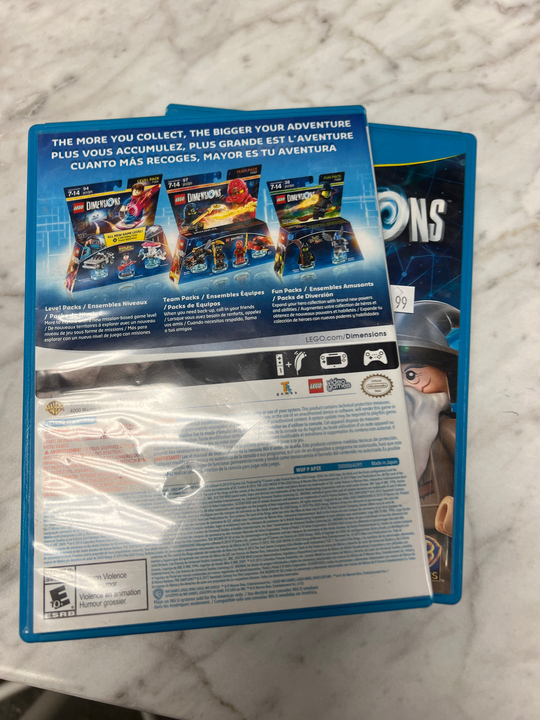 Lego Dimensions for Nintendo Wii U in case. Tested and Working.     UD102824