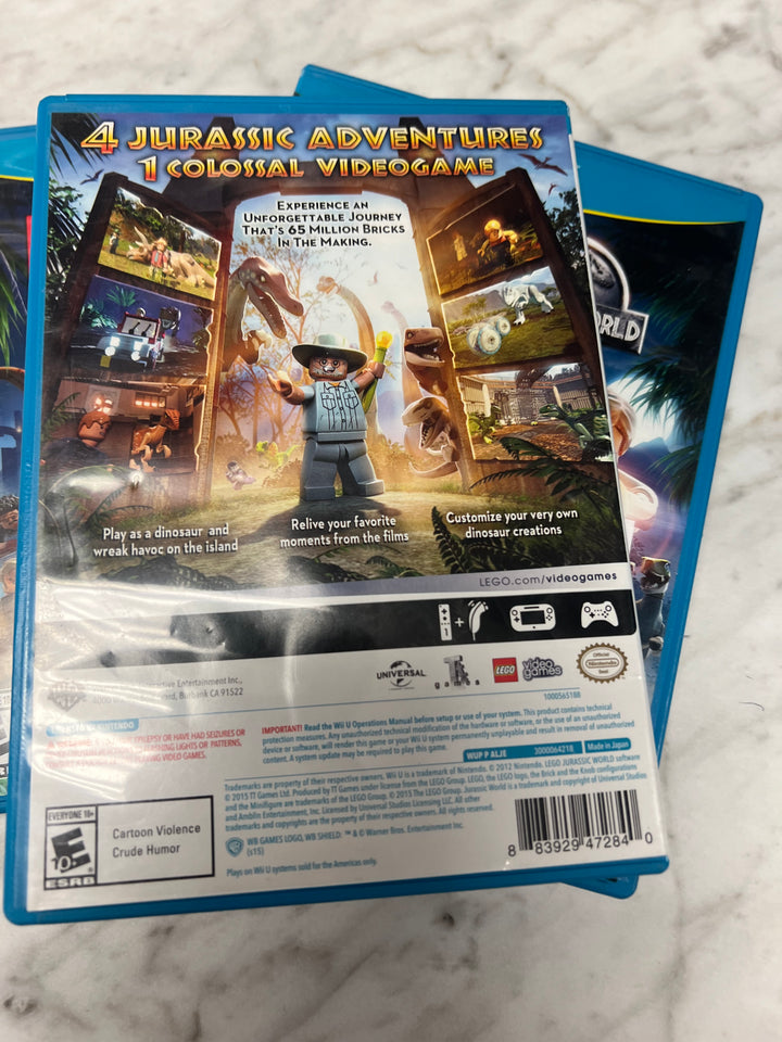 Lego Jurassic World for Nintendo Wii U in case. Tested and Working.    UD102824