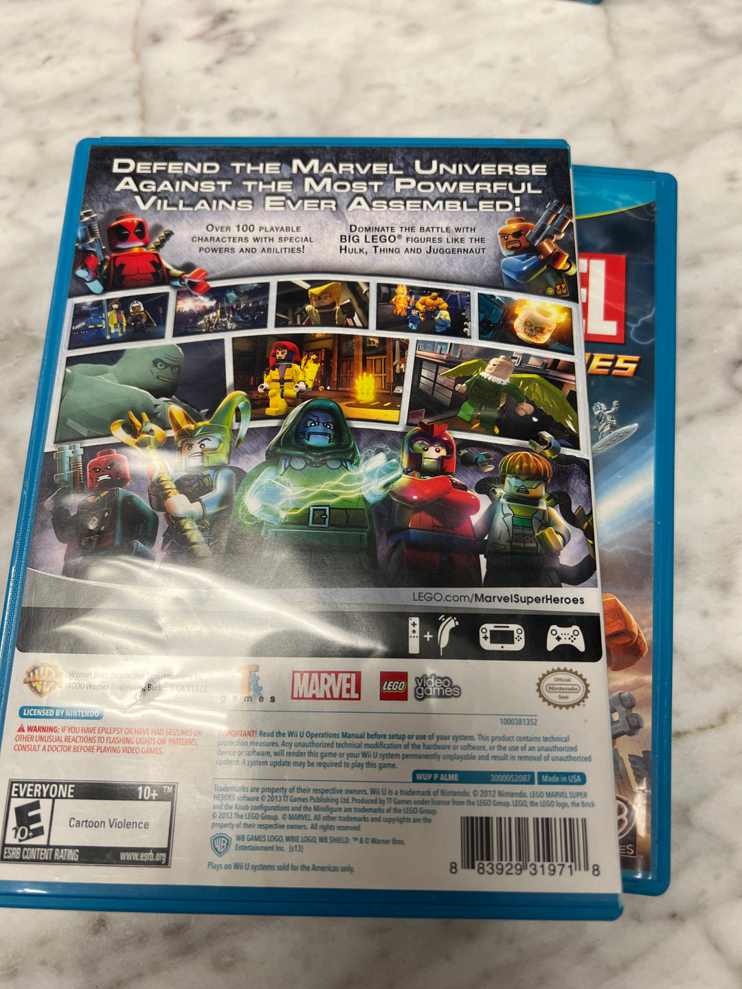 Lego Marvel Superheroes for Nintendo Wii U in case. Tested and Working.     DO61324