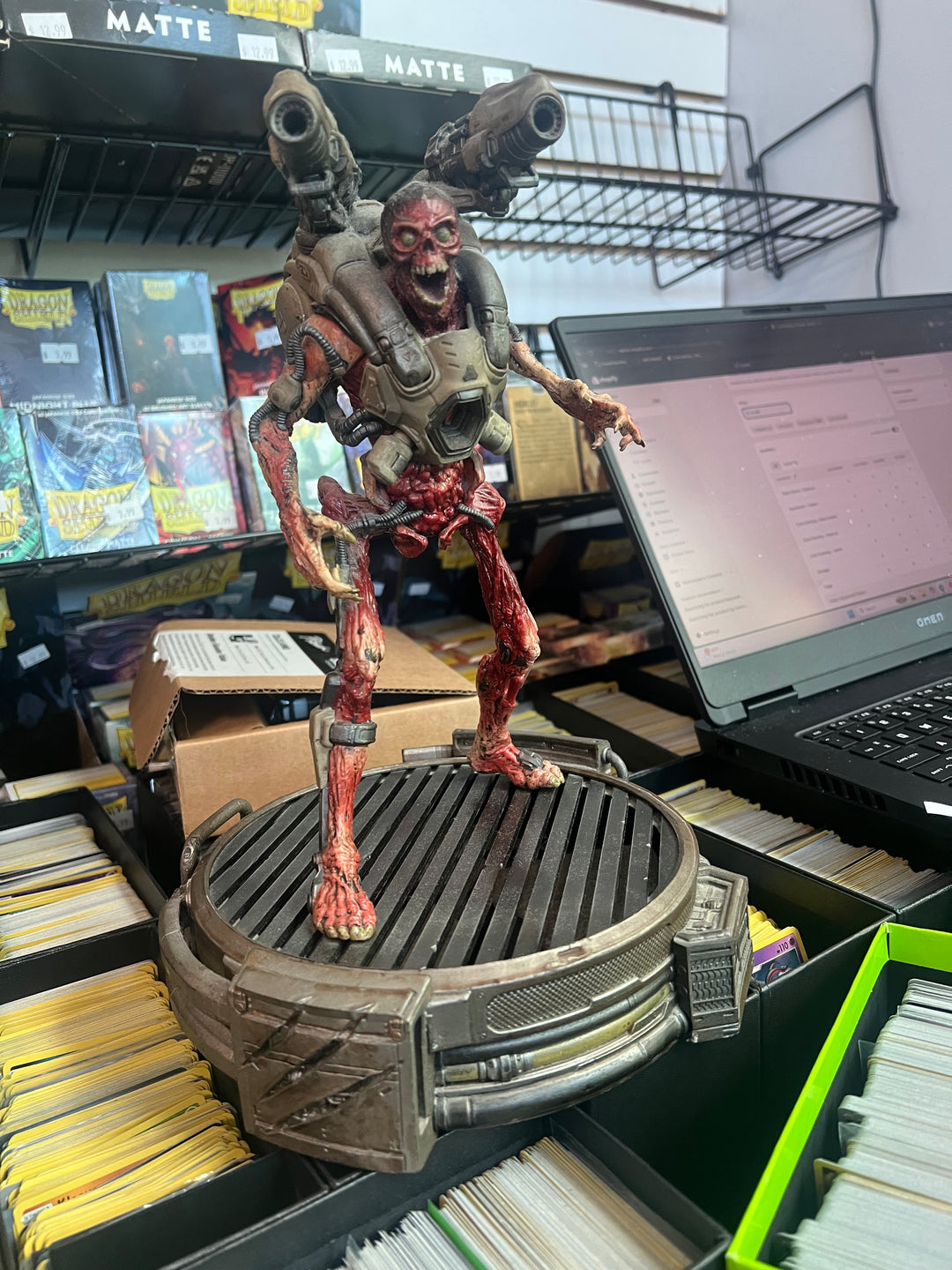 Doom 2016 Collector's Edition Revenant 12" Statue Works Lights Up  PO9626