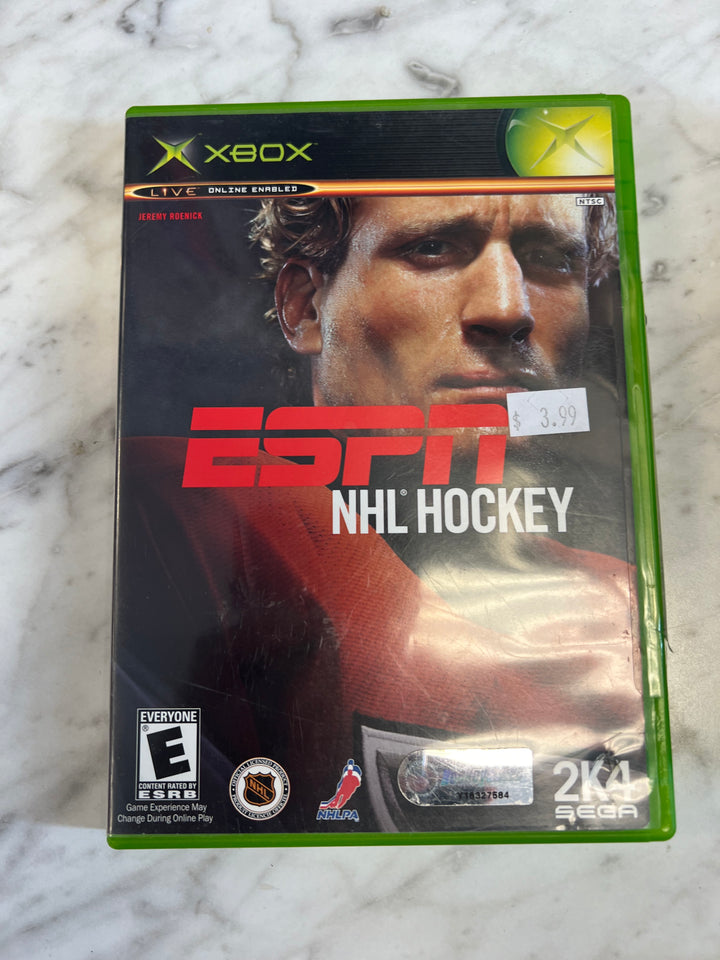 ESPN NHL Hockey for Original Xbox Tested and working DU72124