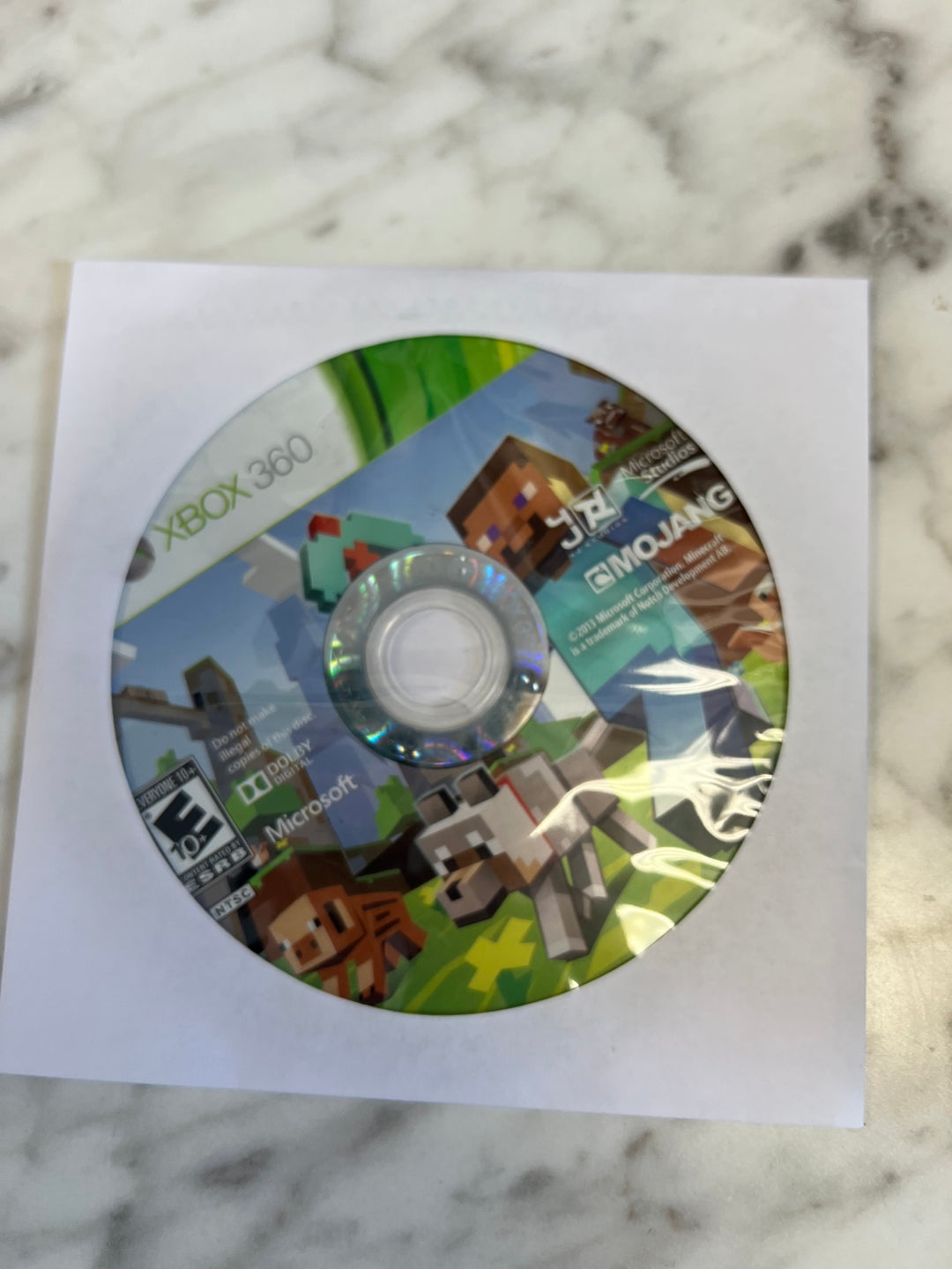 Minecraft for Xbox 360 Disc Only DU72124