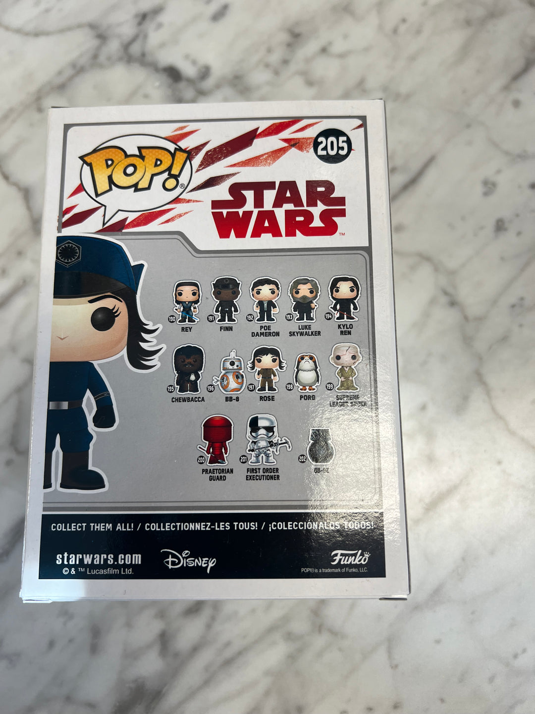 Funko POP! Star Wars Rose in Disguise Imperial Suit 205 FP10124