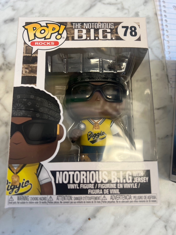 Funko Pop! Rocks Notorious B.I.G. With Jersey #78  P72325