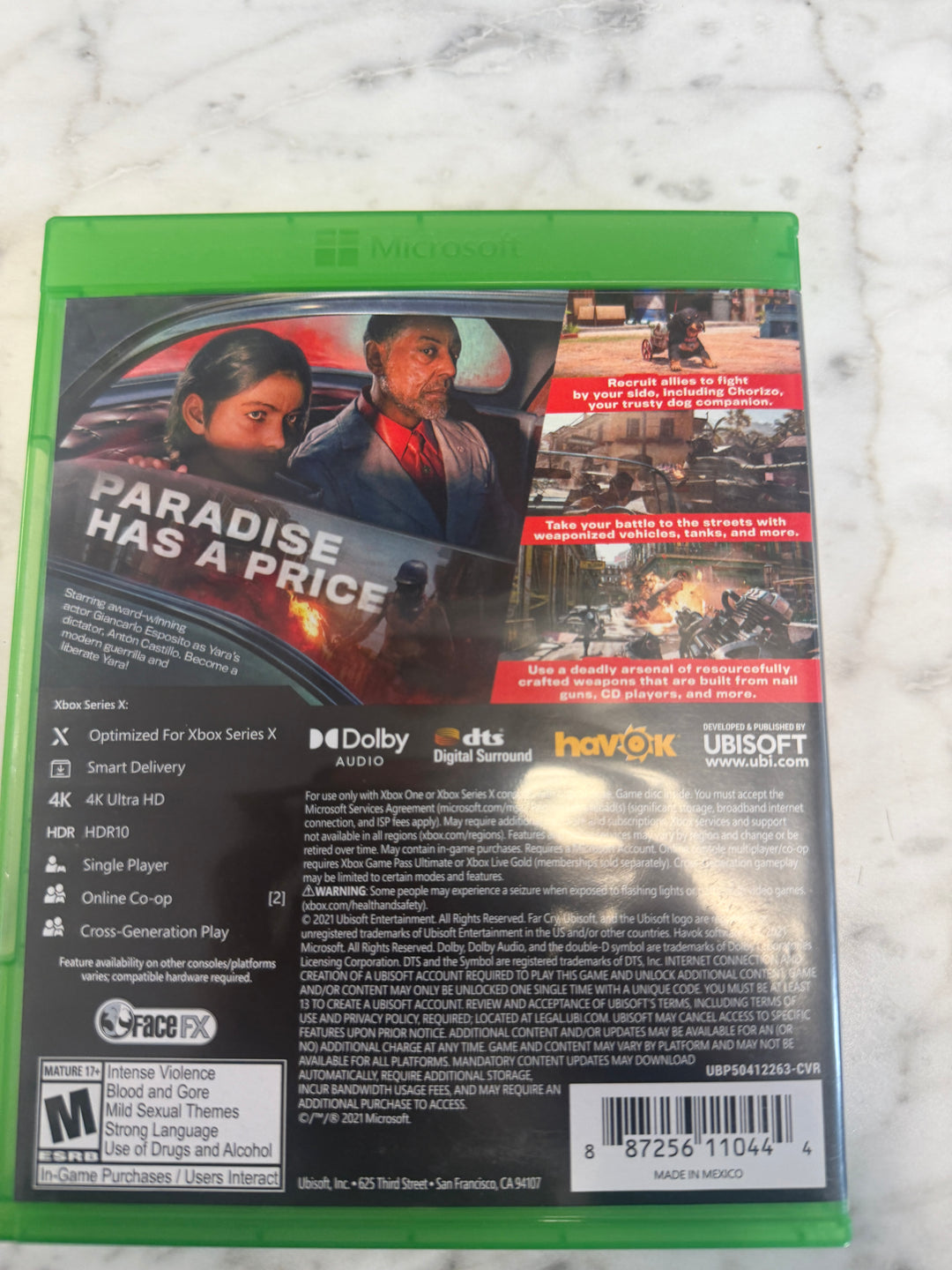 Far Cry 6 - Xbox One CASE ONlY NO GAME INCLUDED! CO112825