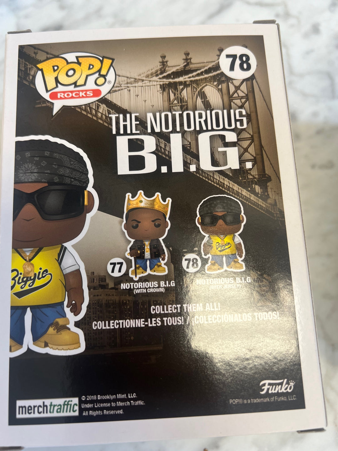 Funko Pop! Rocks Notorious B.I.G. With Jersey #78  P72325