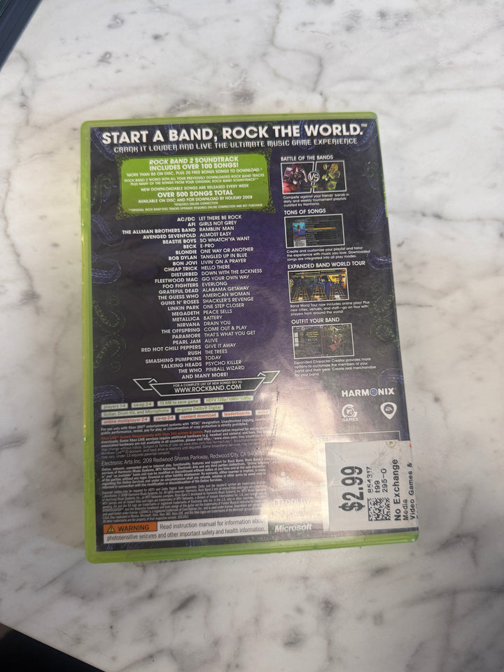 Rock Band 2 - 360 CASE ONLY NO GAME INCLUDED! CO112825