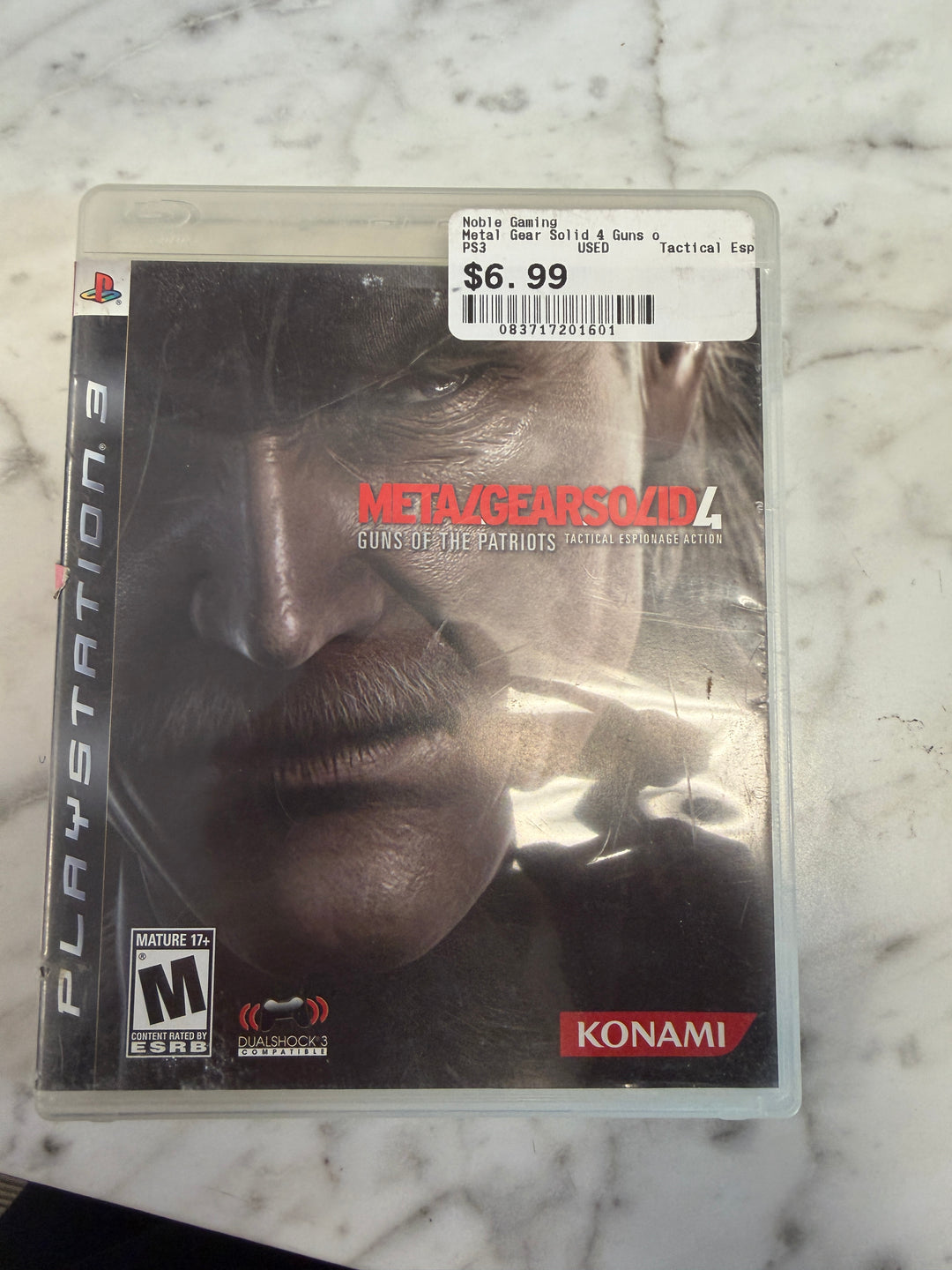 Metal Gear Solid 4 - PS3 CASE ONLY NO GAME INCLUDED! CO112825