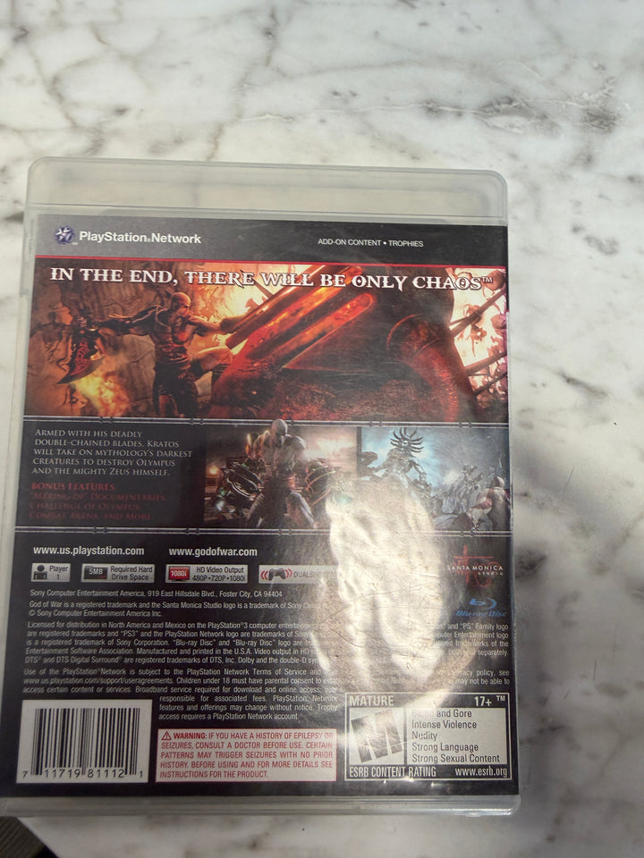 God of War III - PS3 CASE & MANUAL ONLY NO GAME INCLUDED! CO112825