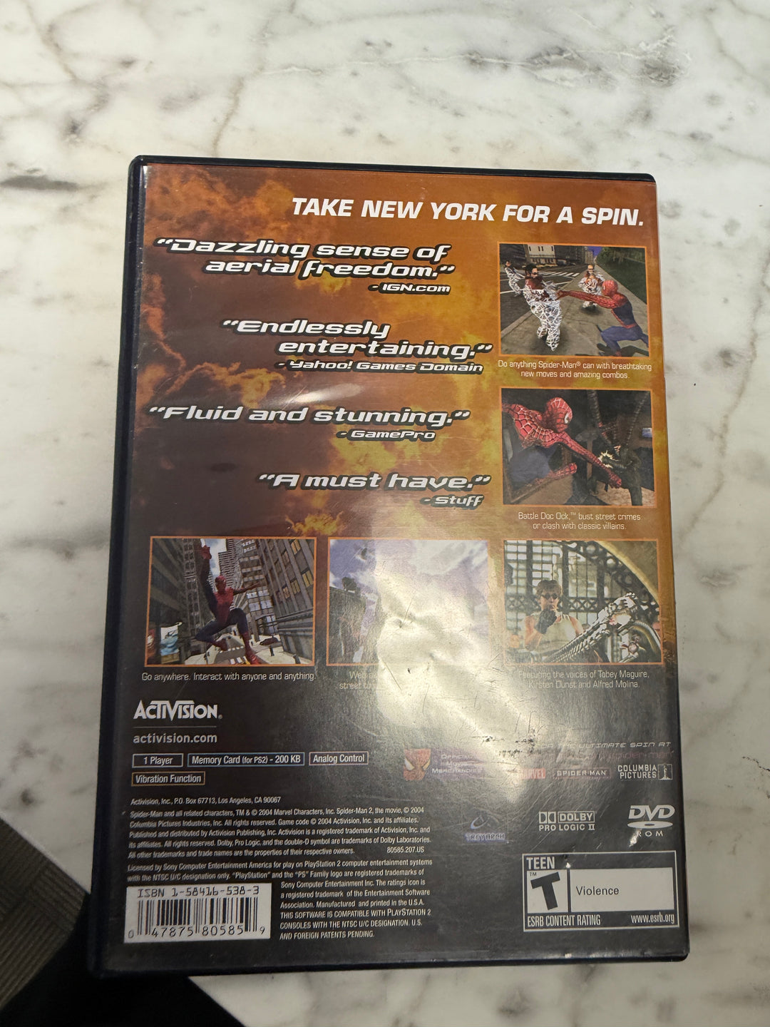 Spider-Man 2 - PS2 CASE & MANUAL ONLY NO GAME INCLUDED! CO112825