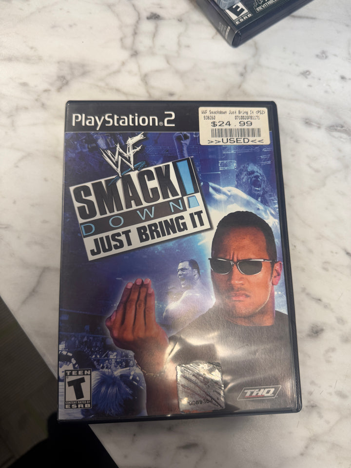 WWF Smackdown! Just Bring It - PS2 CASE & MANUAL ONLY NO GAME INCLUDED! CO112825