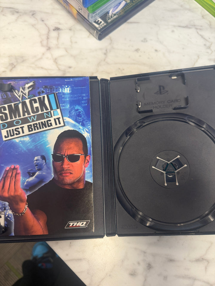 WWF Smackdown! Just Bring It - PS2 CASE & MANUAL ONLY NO GAME INCLUDED! CO112825