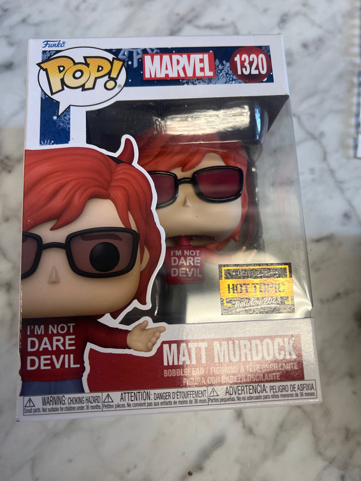 Funko Pop! Matt Murdock #1320 I'm Not Daredevil Marvel Hot Topic Exclusive  P72325