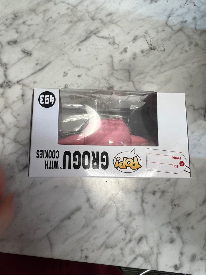 Funko Pop! Valentine's Day Grogu With Cookies #493 Pink Star Wars FP5125