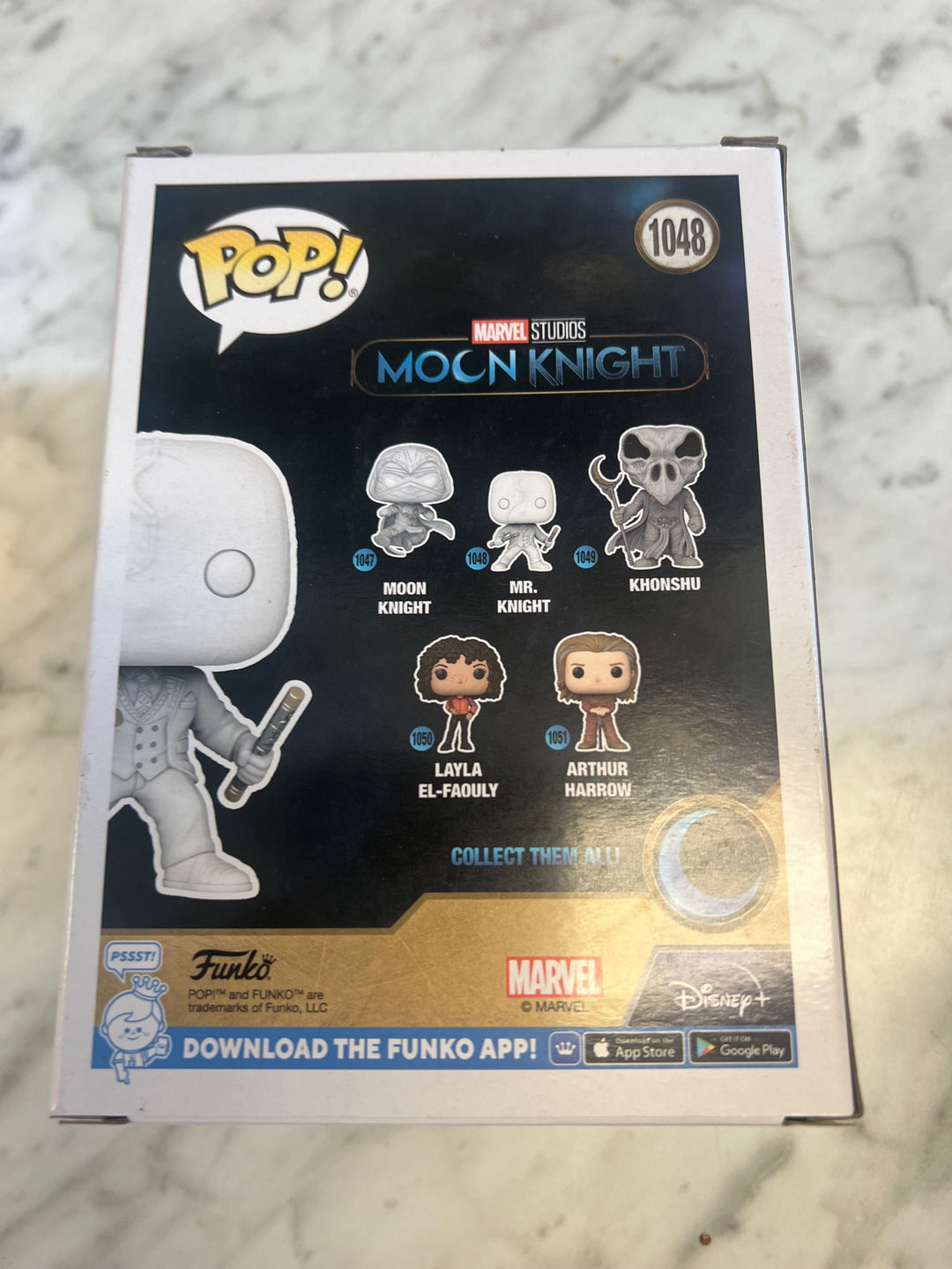 Funko Pop! Mr Knight #1048 Marvel Moon Knight   P72325