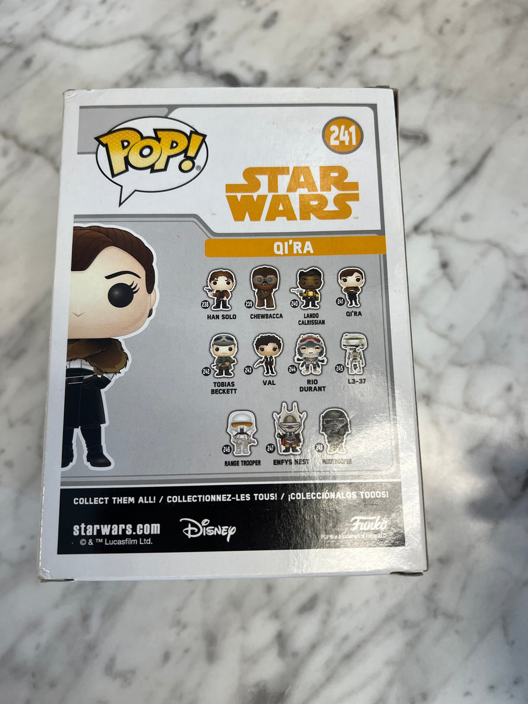 Funko Pop Movies Star Wars Qi'ra 241 Vinyl Bobblehead Figure Qira FP10124