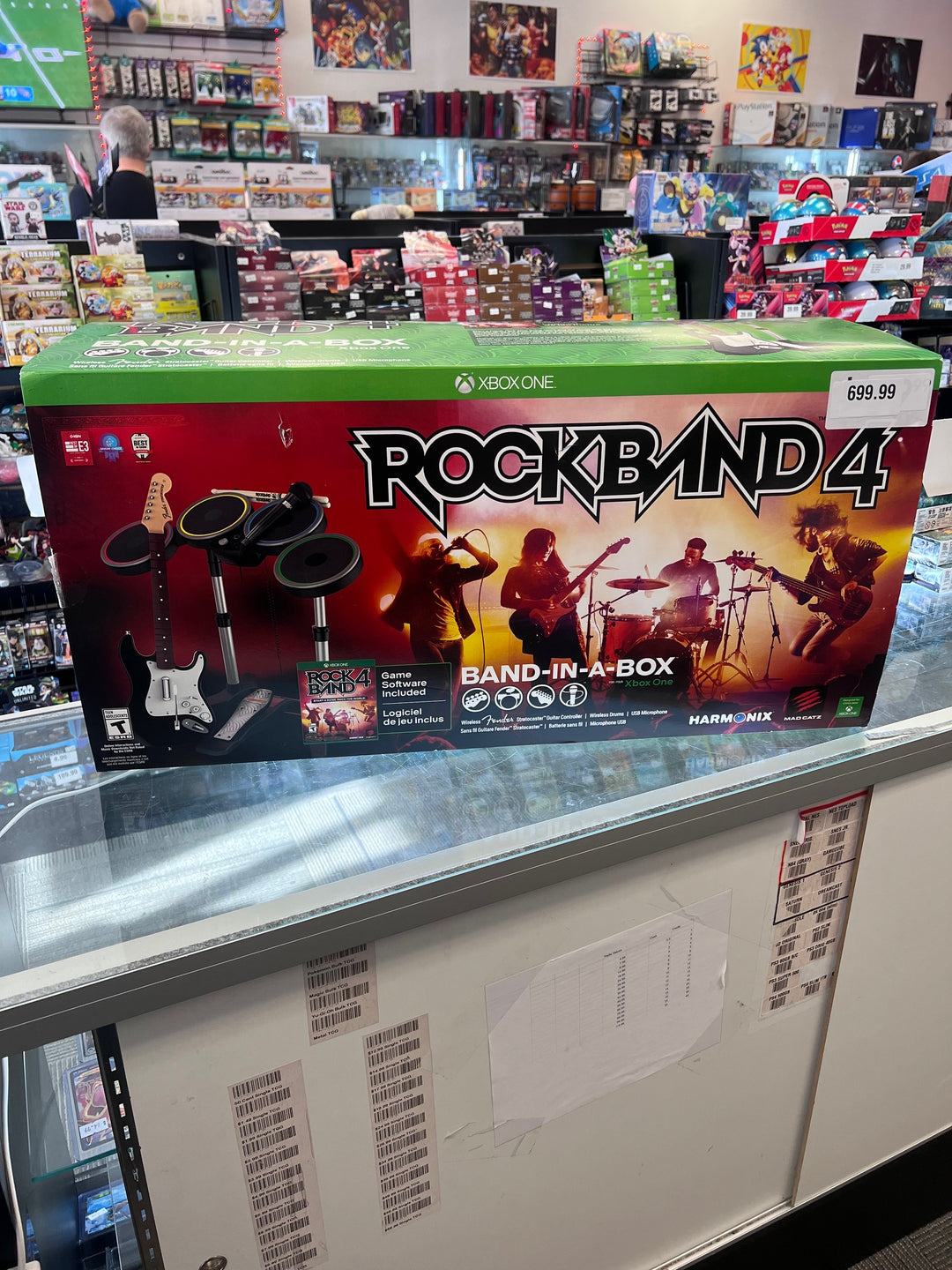 Rock Band 4 Band in a Box (1 guitar, 1 Mic, 1 Drum Set, Game) - Xbox One STORE PICKUP ONLY