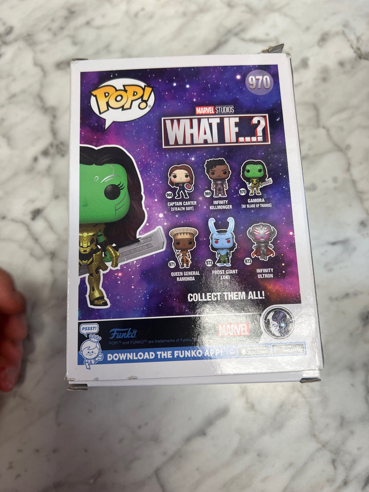 Funko Pop! Gamora with Blade of Thanos #970 Marvel What If Imperfect Box FP5125