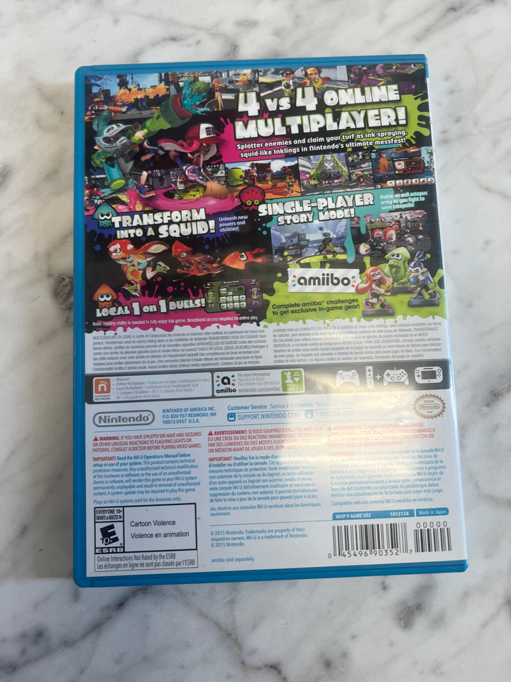 Splatoon for Wii U Tested and Working  DU72324