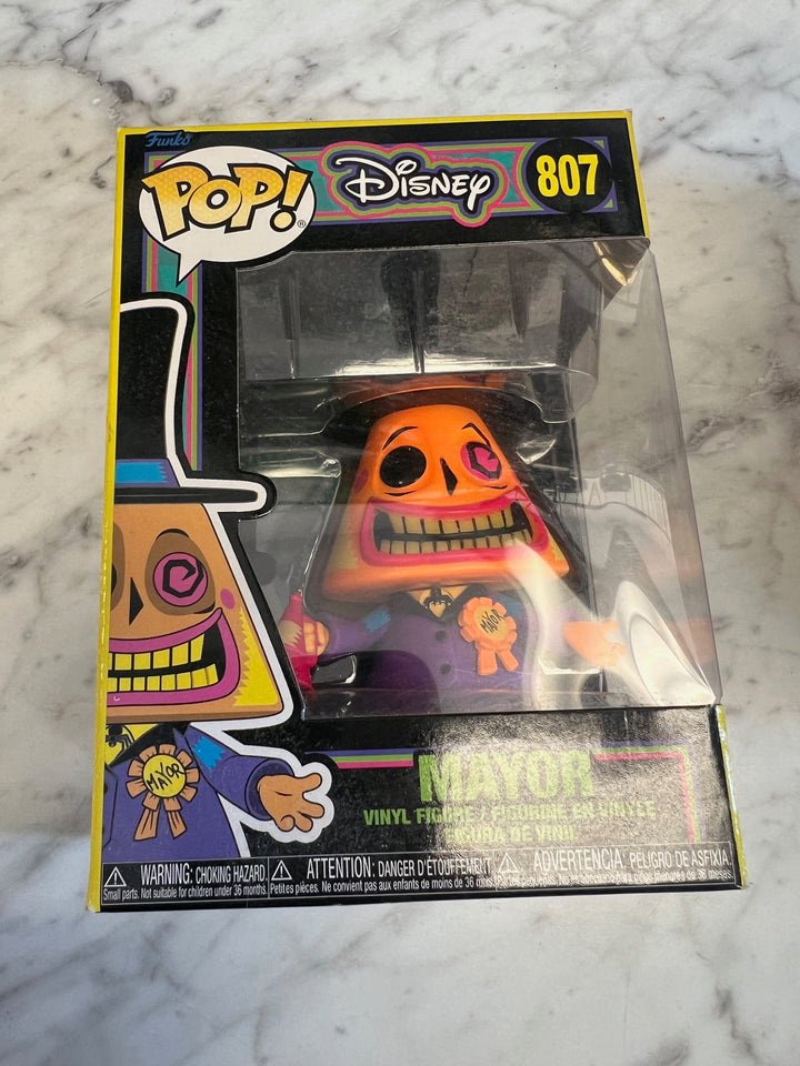 Funko Pop! Disney The Mayor #807 Nightmare Before Christmas Black Light  P72325