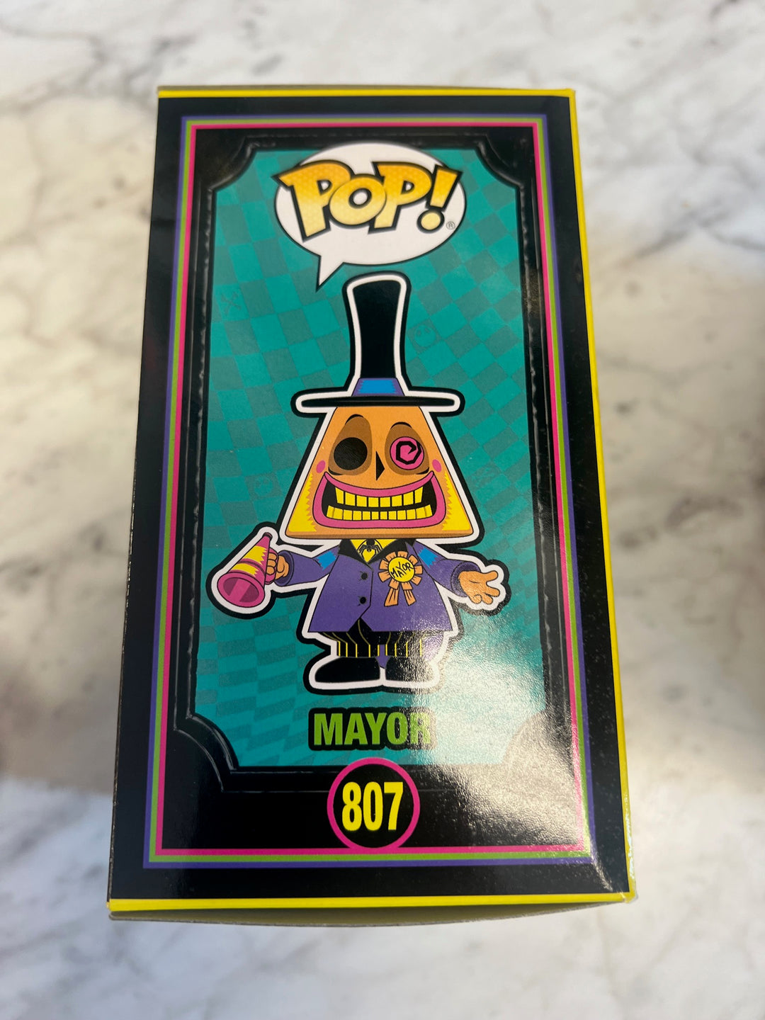 Funko Pop! Disney The Mayor #807 Nightmare Before Christmas Black Light  P72325