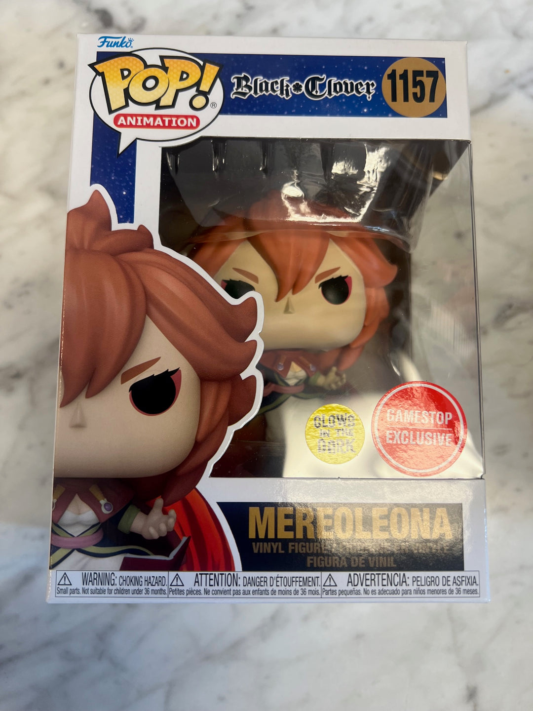 Funko Pop! Mereoleona #1157 Black Clover Gamestop Glow in the Dark GITD  P72325