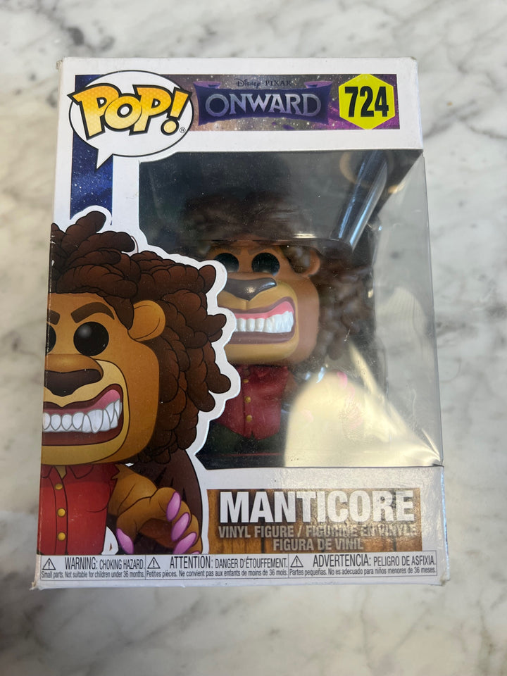 Funko Pop! Manticore #724 Disney Onward Worn Box  P72325